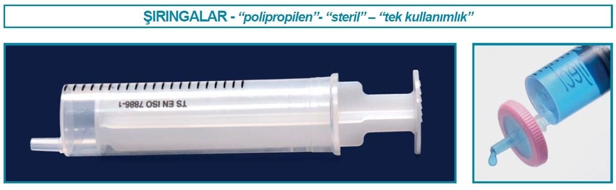 İSOLAB 094.91.010 şırınga - polipropilen - steril - tek kullanımlık - 10 ml (150 adet)