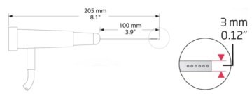 HANNA HI768A Hava ve Gaz Pt100 Probu
