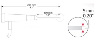 HANNA HI768L Hava ve Gaz Pt100 Probu