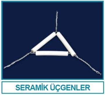 İSOLAB 050.07.050 seramik üçgen - 50 mm (1 adet)