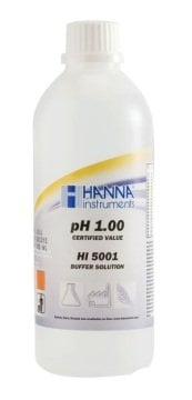 HANNA HI5001 pH 1.00 -  25oC Technical Calibration Buffer, 500 mL