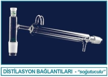 İSOLAB 065.55.004 distilasyon bağlantısı -kondenserli- standart - erkek: NS 29/32 - 400 mm (1 adet)