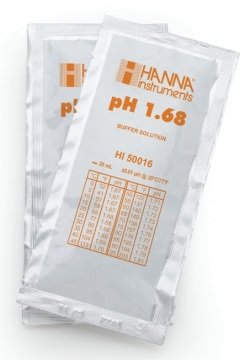 HANNA HI50016-02 pH 1.68 -  25oC Technical Calibration Buffer Sachets, (25 x 20mL)