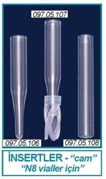 İSOLAB 097.05.108 insert - 0.25 ml - silindirik (100 adet)