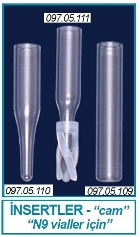 İSOLAB 097.05.109 insert - 0.3 ml - silindirik (100 adet)