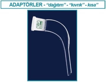 İSOLAB 065.30.029 adaptör - aktarım - distilasyon için - eğimli - dişi - NS 29/32 - 65mm (1 adet)