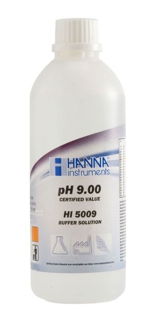 HANNA HI5009 pH 9.00 -  25oC Technical Calibration Buffer, 500 mL