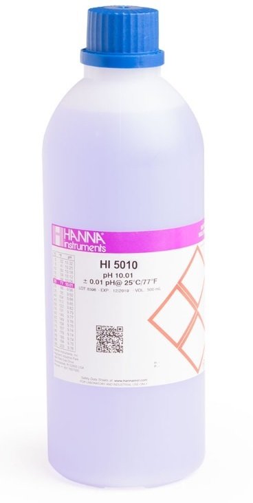 HANNA HI5010-V pH 10.01 -  25oC Violet Technical Calibration Buffer, 500 mL