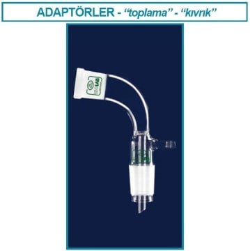 İSOLAB 065.40.029 adaptör - alım - vakum için - eğimli - dişi: NS29/32 - erkek: NS29/32 (1 adet)