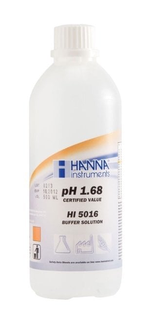 HANNA HI5016 pH 1.68 -  25oC Technical Calibration Buffer, 500 mL