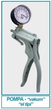 İSOLAB 040.10.015 vakum pompası - manuel (1 adet)