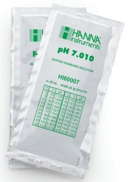 HANNA HI60007-02 pH 7.010 -  25oC Millesimal Calibration Buffer Sachets, (25 x 20mL)