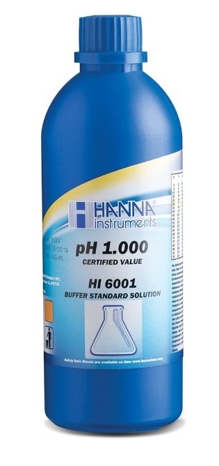 HANNA HI6001 pH 1.000  -  25oC Millesimal Calibration Buffer, 500 mL