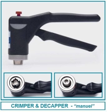 İSOLAB 097.01.011 crimper - ergonomik - N11 kapaklar için - el ile (1 adet)