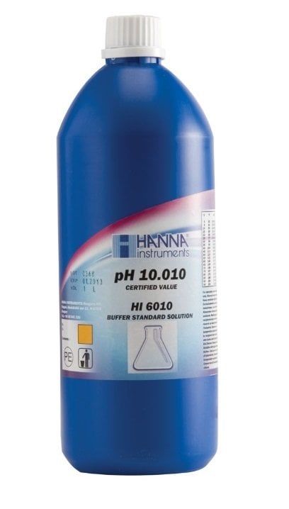 HANNA HI6010-01 pH 10.010  -  25oC Millesimal Calibration Buffer, 1 L