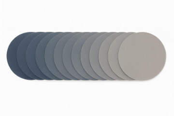 2000 kum P2000 Cırtlı Velcro Kaplı Disk Silisyum Karbür Parlatma Zımpara Kağıdı 300 mm - 500 ADET
