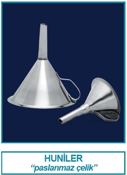 İSOLAB 041.06.120 huni - paslanmaz çelik - 120 mm (1 adet)