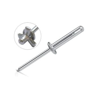 Alüminyum Bulb Yarıklı Perçin Çatı için 4.8x25.5 mm - 500 adet