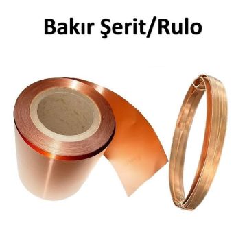 1 mm Bakır Şerit Rulo