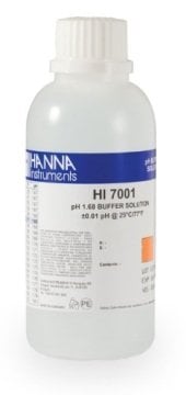 HANNA HI7001M pH 1.68 Value -  25oC  Calibration Buffer, 230 mL bottle