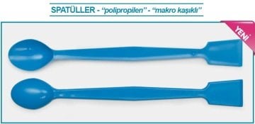 İSOLAB 047.33.210 spatül - P.P - 35 derece eğimli düz uçlu - 210 mm - steril (1 adet)