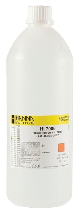 HANNA HI7006/1L pH 6.86 -  25oC  Calibration Buffer, 1 L bottle