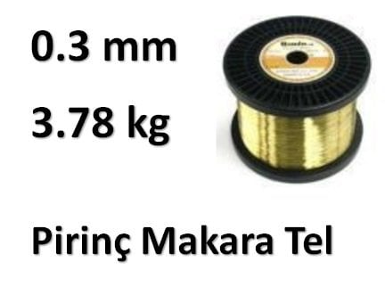 0.3 mm Makara Pirinç Tel - 3350 gram