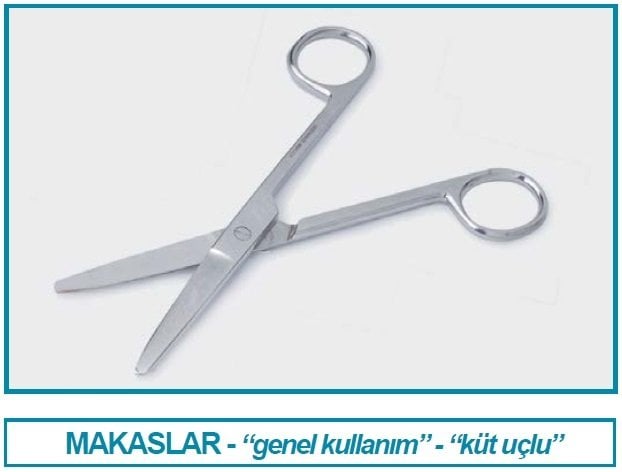 İSOLAB 048.23.160 makas - laboratuar için - küt/küt - 160 mm (1 adet)
