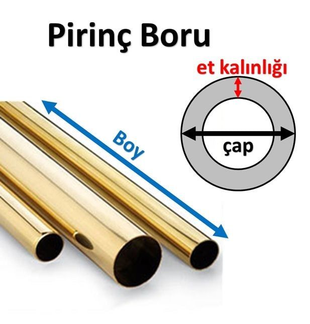70 mm Pirinç Boru