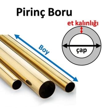 40 mm Pirinç Boru