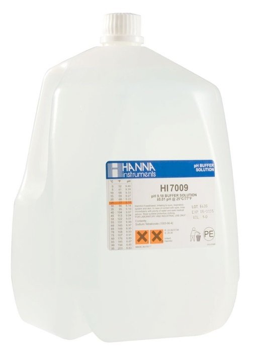 HANNA HI7009/1G pH 9.18 -  25oC  Calibration Buffer, 1 Gal. (3.78 L) bottle