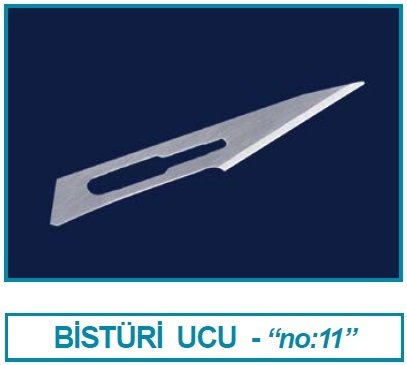 İSOLAB 048.51.011 bistüri ucu - no:11 (100 adet)