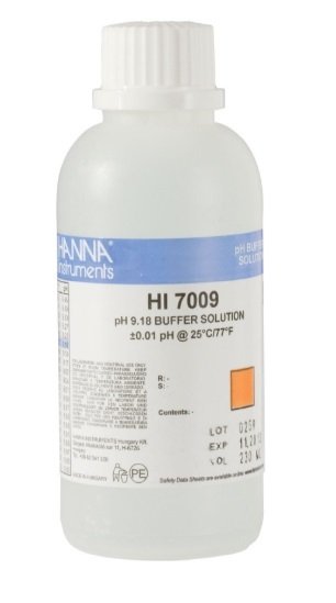 HANNA HI7009M pH 9.18 -  25oC  Calibration Buffer, 230 mL bottle