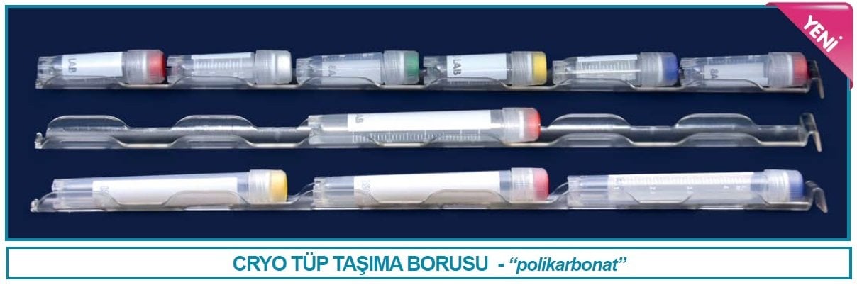 İSOLAB 092.35.003 taşıma borusu - 2 ve 5 ml cryo tüp için (12 adet)