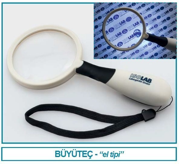 İSOLAB 065.10.006 büyüteç - el tipi - ışıklandırılmış (1 adet)