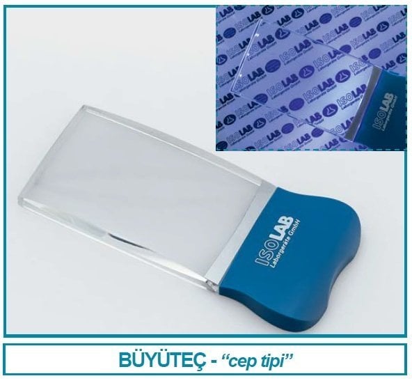 İSOLAB 065.10.004 büyüteç - cep tipi - ışıklandırılmış (1 adet)