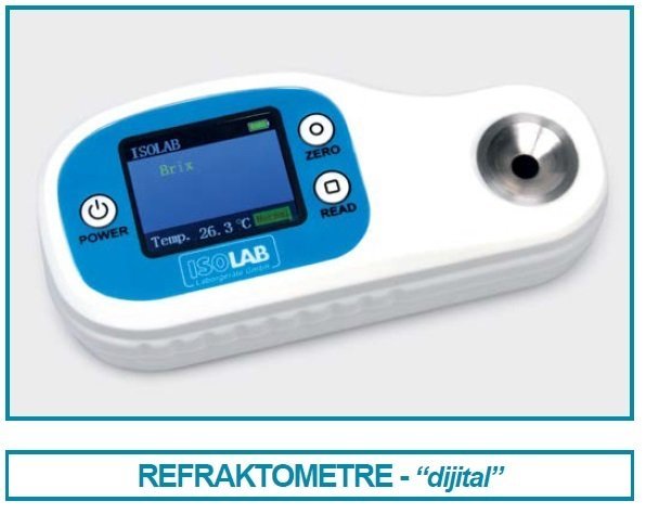 İSOLAB 618.32.001 refraktometre - dijital - 0 - 95 % brix (1 adet)