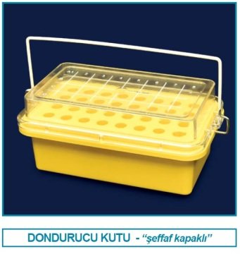 İSOLAB 092.18.001 soğutmalı kutu - şeffaf kapaklı (1 adet)