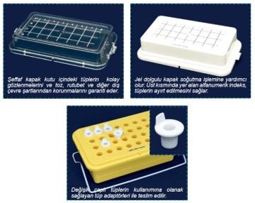İSOLAB 092.18.003 soğutmalı kutu - jelli kapaklı (1 adet)