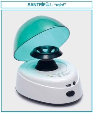 İSOLAB 603.01.001 santrfüj - mini - 7000 RPM - LCD göstergeli (1 adet)