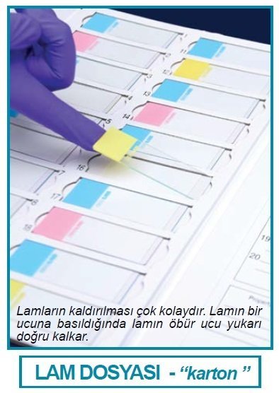 İSOLAB 076.01.001W lam dosyası - karton - beyaz (1 adet)