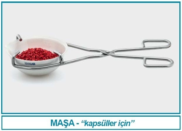 İSOLAB 038.05.001 kapsül maşası (1 adet)