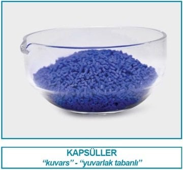 İSOLAB 038.16.080 kapsül - quartz cam - dibi yuvarlak - 80 mm (1 adet)