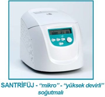 İSOLAB 603.04.001 santrfüj - mikro - yüksek devir - 15.000 RPM - soğutmalı - LCD göstergeli (1 adet)