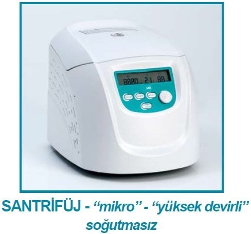 İSOLAB 603.03.001 santrfüj - mikro - yüksek devir - 15.000 RPM - LCD göstergeli (1 adet)