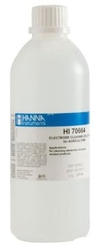 HANNA HI70664L Cleaning Solution for Humus Deposits (Agriculture), 500 mL bottle
