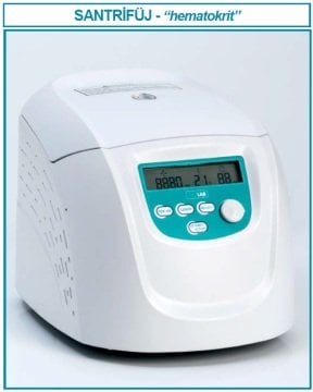 İSOLAB 603.06.001 santrfüj - hematokrit - LCD göstergeli (1 adet)