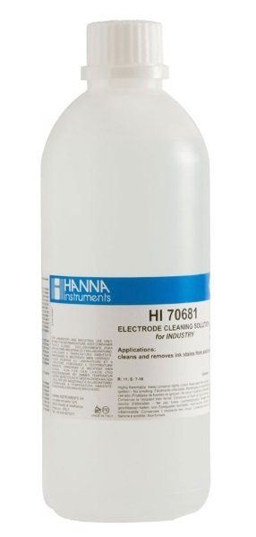 HANNA HI70681L Cleaning Solution for Ink Stains, 500 mL bottle
