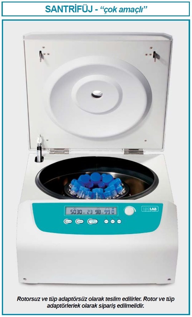 İSOLAB 603.07.001 santrfüj - çok amaçlı (1 adet)