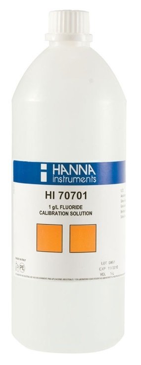 HANNA HI70701L Standard Solution at 1 g/L F¯, 500 mL bottle
